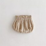 【73-100cm】ショートパンツ ベビー バルーンパンツ 無地 シンプル - 画像 (6)
