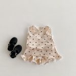 【80-130cm】セットアップ ベビー 女の子 レース ハート - 画像 (7)