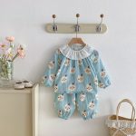 【80-130cm】ルームウェア 女の子 折り襟 かわいい - 画像 (8)