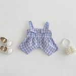 【73-100cm】トップスorショートパンツ ベビー チェック柄 韓国風 - 画像 (7)