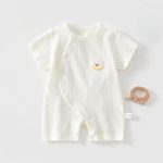 【59-90cm】ロンパース ベビー いぬ柄 コットン シンプル - 画像 (5)