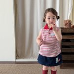 【80-130cm】ベストorスカート 女の子 ボーダー柄 おしゃれ - 画像 (2)