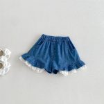 【73-100cm】半袖Ｔシャツorショートパンツ ベビー ドット柄 レイヤード - 画像 (8)
