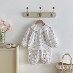 【80-130cm】ルームウェア 女の子 折り襟 かわいい - 画像 (10)