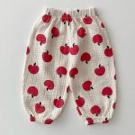 【73-90cm】パンツ ベビー 日焼け止め 花柄orハート柄 - 画像 (6)