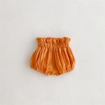 【73-100cm】ショートパンツ ベビー バルーンパンツ 無地 シンプル - 画像 (9)