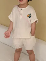【80-150cm】セットアップ 女の子 リンクコーデリネン - 画像 (14)