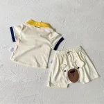 【66-90cm】パンツ or ポロ トップス ベビー 韓国風 ベアーデザイン - 画像 (31)