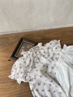 【66-90cm】ロンパース or ワンピース ベビー 小花柄 シンプル - 画像 (20)