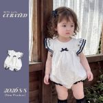 【66-90cm】ロンパース ベビー 可愛い 蝶結び フリル - 画像 (5)