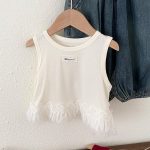 【90-130cm】トップス 女の子 レース フリル付き - 画像 (5)