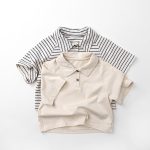 【80-130cm】ポロシャツ キッズ服 ベーシックボーダーor無地 - 画像 (8)