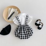 【66-100cm】トップスorサロペット ベビー プリンス チェック - 画像 (6)