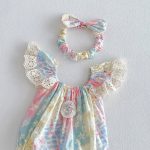 【66-130cm】ロンパースorワンピースベビー 姉妹服 カラフル フリル - 画像 (16)