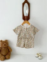 【66-100cm】セットアップ ベビー 小花柄ORレモンワッフル - 画像 (13)