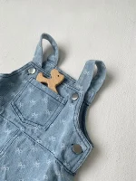 【66-90cm】ロンパース ベビー リボン 刺繍 サロペット - 画像 (19)