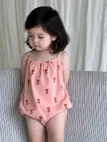 【66-90cm】ロンパース ベビー 韓国風 チューリップ - 画像 (7)