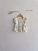 【73-100cm】セットアップ ベビー 肩フリル シンプル - 画像 (19)