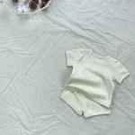 【73-100cm】セットアップ ベビー 韓国風 シンプル リブ - 画像 (19)