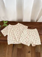 【66-100cm】セットアップ ベビー 小花柄ORレモンワッフル - 画像 (21)