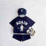 【73-120cm】セットアップ ベビー AGAIN ベア スポーツ - 画像 (6)