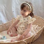 【66-90cm】ロンパース ベビー インスタ映え フリル袖 ラウンドネック - 画像 (14)
