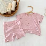 【80-130cm】セットアップ 女の子 コットン 星柄 プリント - 画像 (18)