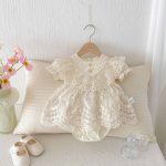 【66-90cm】ロンパース ベビー レース プリンセス - 画像 (5)