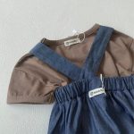 【66-90cm】サロペットロンパース ベビー ダブル ポケット - 画像 (17)