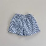 【73-120cm】ショートパンツ ベビー ギンガム チェック ウエストゴム - 画像 (5)