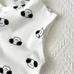【80-160cm】セットアップ キッズ 総柄 プリント ノースリーブ - 画像 (8)