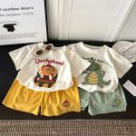 【73-160cm】半袖セットアップ キッズ キャラクター 立体デザイン