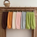【80-130cm】パンツ ベビー ゆったり ダブルガーゼ 防虫