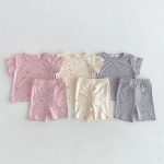 【80-130cm】セットアップ 女の子 コットン 星柄 プリント