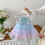 【73-100cm】ワンピース ベビー スウィート グラデーション キャミプリンセス