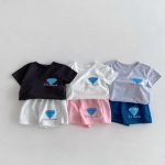 【80-130cm】半袖Ｔシャツorショートパンツ キッズ服 プリント カジュアル