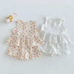 【73-120cm】セットアップ ベビー 小花柄orドット