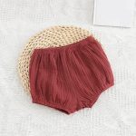 【66-100cm】ショートパンツ ベビー コットン クレープ おむつ対応 - 画像 (8)