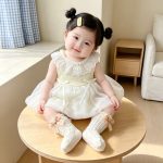 【66-90cm】ロンパース ベビー ふわふわ リボン - 画像 (13)