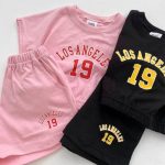 【80-130cm】セットアップ 女の子 ロサンゼルス プリント - 画像 (9)