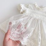【66-90cm】ロンパース ベビー ワッフル チュール - 画像 (8)