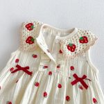 【66-90cm】ロンパース ベビー イチゴ ノースリーブ - 画像 (13)