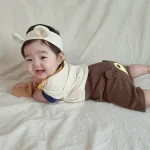 【66-90cm】パンツ or ポロ トップス ベビー 韓国風 ベアーデザイン - 画像 (14)