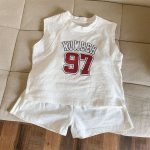 【80-130cm】セットアップ キッズ服 スポーツ ウェアベスト&ショートパン2点セット - 画像 (7)
