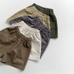 【80-130cm】ショートパンツ キッズ服 レトロ 5色選べる - 画像 (5)