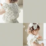 【73-100cm】セットアップ ベビー 肩フリル シンプル - 画像 (9)