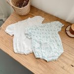 【66-90cm】ロンパース ベビー 小花柄 パフスリーブ - 画像 (13)
