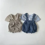 【66-90cm】サロペット ベビー 韓国風 合わせやすい - 画像 (9)