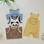 【59-90cm】ロンパース ベビー 韓国風 動物柄 オールインワン - 画像 (3)