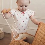 【66-90cm】ロンパース ベビー フレンチスリーブ おしゃれ - 画像 (8)